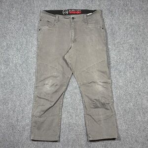 Wrangler 10NS857GY ATG Men's 36x30 Reinforced Utility Pant Gray Double Knee 0219